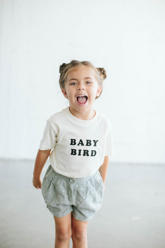 the Bee & the Fox - T-shirt enfant BABY BIRD écru