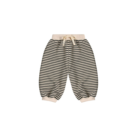 ORGANIC ZOO - Pantalon de jogging rayé Stripes écru & noir