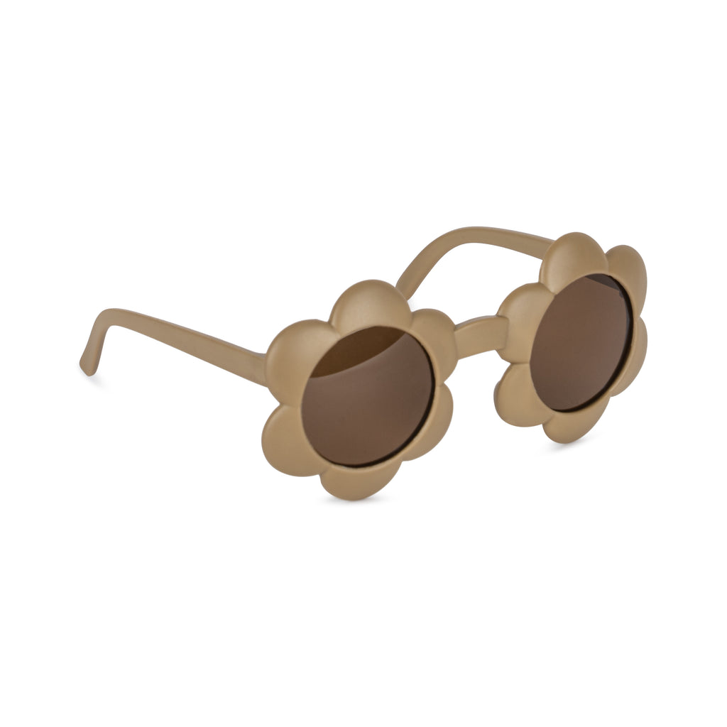 KONGES SLOJD - Lunettes de soleil bébé fleur taupe Flower Tigers Eye