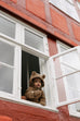 KONGES SLOJD - Moufles bébé en peluche Teddy marron Shitake