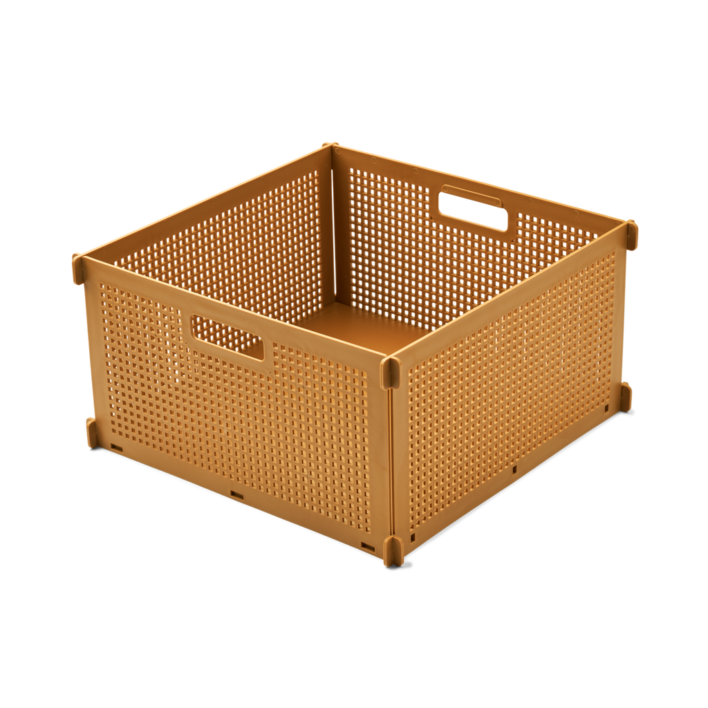 LIEWOOD - Dirch la boîte de rangement pliable medium Golden Caramel