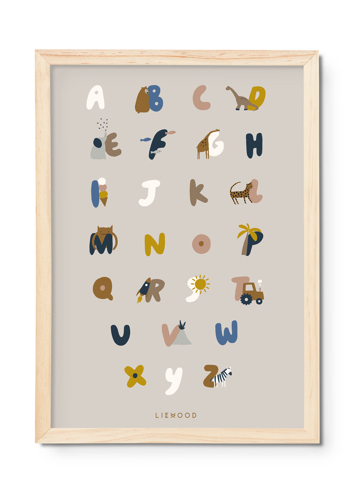 LIEWOOD - Beverly le Poster Alphabet sandy