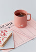 Design Letters - Mug en porcelaine LOVE Rose Nude