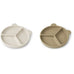 LIEWOOD - Stacy le pack de 2 Assiettes à compartiments Sandy & 0at