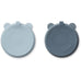LIEWOOD - Stacy le pack de 2 Assiettes à compartiments Blue mix