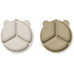 LIEWOOD - Stacy le pack de 2 Assiettes à compartiments Sandy & 0at
