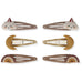 KONGES SLOJD  - Pack de 6 Barrettes clip Rainbow