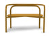 LIEWOOD - Axel le Banc en acier et bois Golden Caramel