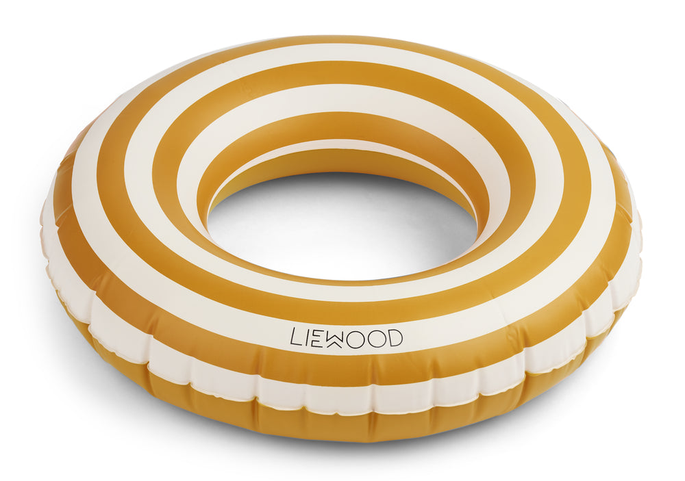 LIEWOOD - Baloo la petite Bouée gonflable Golden Caramel rayée Creme