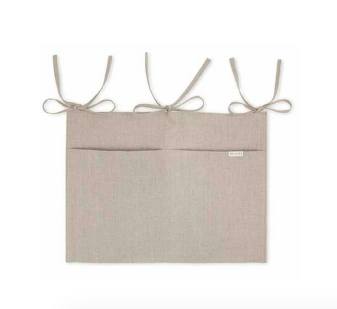 MALLINO - Pochette de rangement en lin Naturel