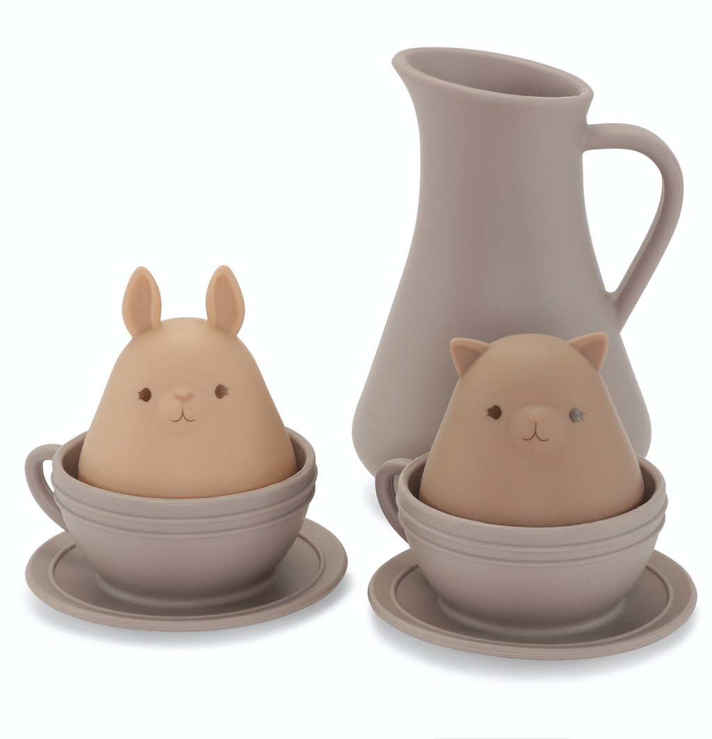 KONGES SLOJD - Jouets de bain Dinette Chat & Lapin Lilac