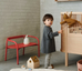LIEWOOD - Axel le Banc en acier et bois Golden Caramel