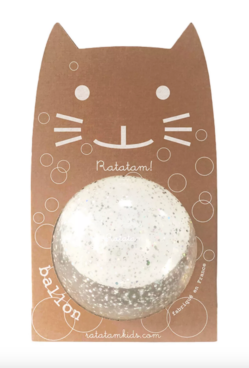 RATATAM - Ballon bulle Paillettes argent