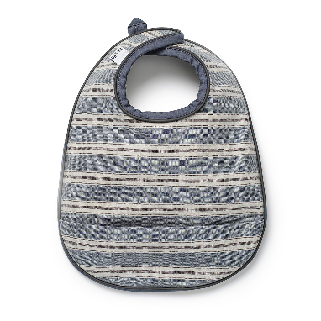 ELODIE DETAILS - Bavoir enduit à poche Sandy Stripe