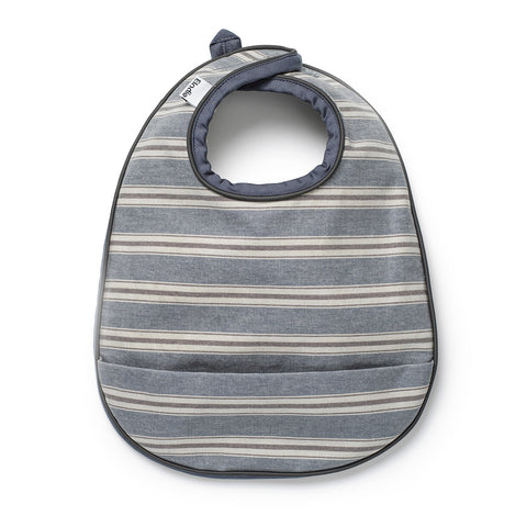 ELODIE DETAILS - Bavoir enduit à poche Sandy Stripe