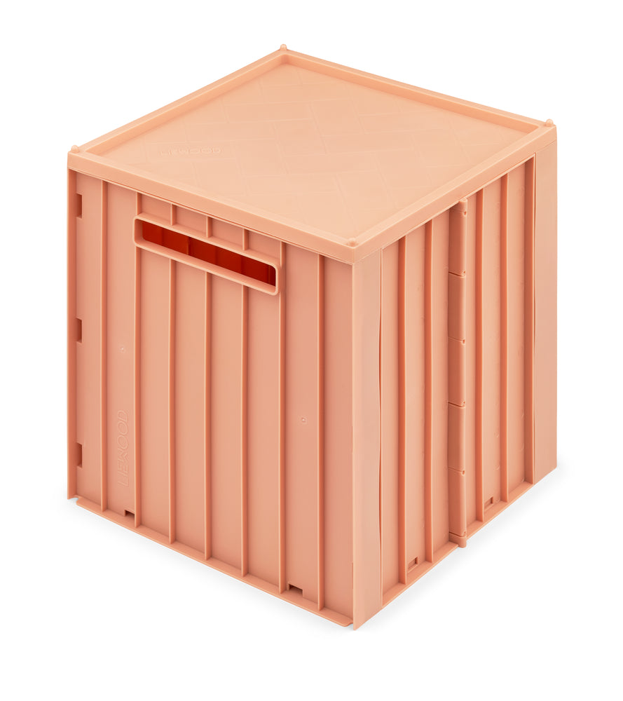 LIEWOOD - Elijah la Caisse de rangement pliables avec couvercle Tuscany Rose