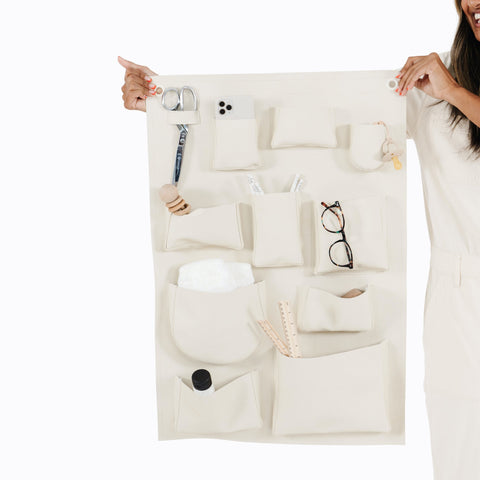 GATHRE - Pochette de rangement murale Blanc