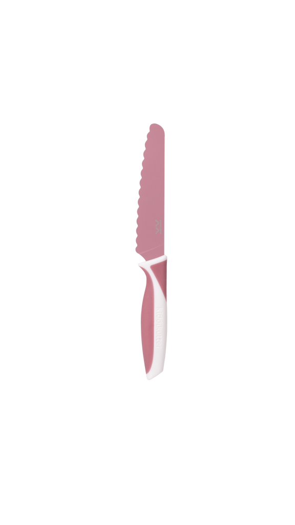 KiddiKutter - Couteau pour enfant en acier inoxydable rose Cotton Candy