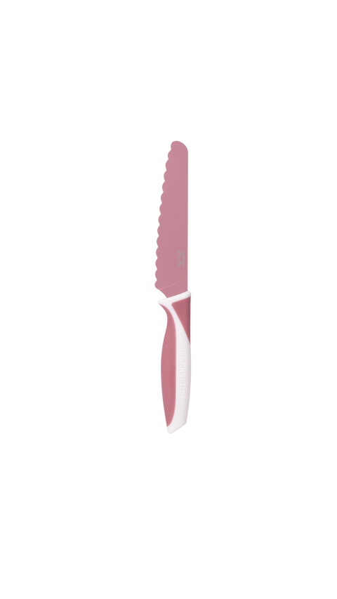 KiddiKutter - Couteau pour enfant en acier inoxydable rose Cotton Candy