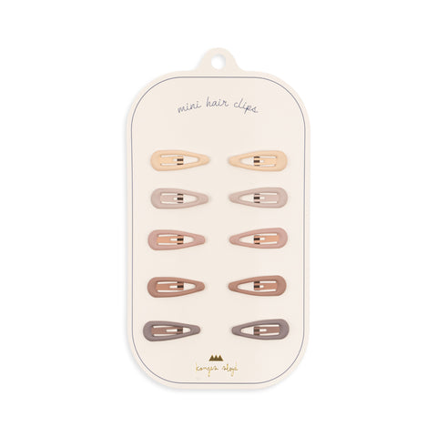 KONGES SLOJD  - Pack de 10 mini Barrettes clip Drop