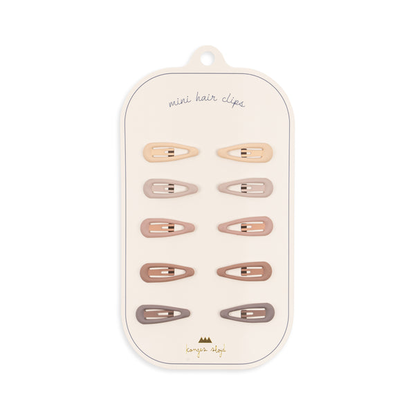 KONGES SLOJD  - Pack de 10 mini Barrettes clip Drop