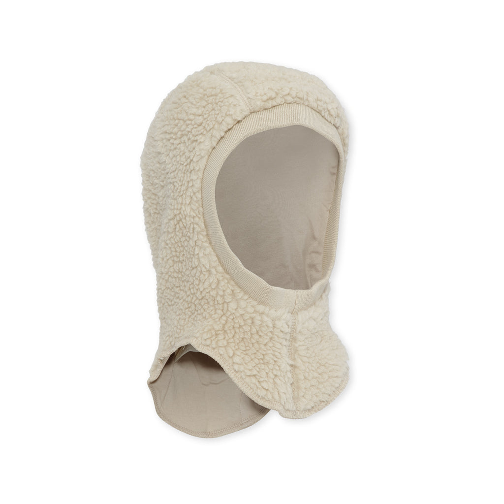 KONGES SLOJD - Cagoule en peluche teddy Cream Off White