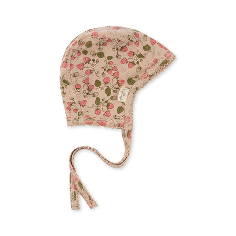 KONGES SLOJD - Bonnet de naissance Strawberry Fields