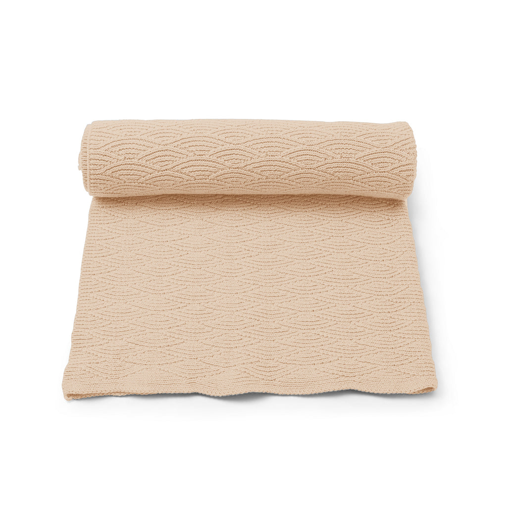 KONGES SLOJD - Couverture bébé Pointelle Ivory Cream