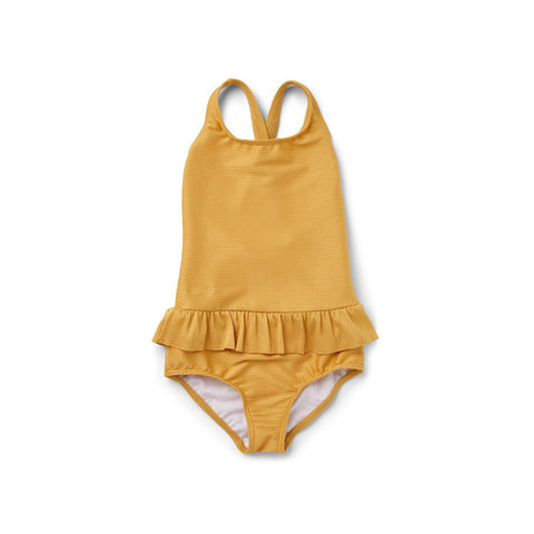 LIEWOOD - Amara le maillot de Bain une pièce jaune texturé Yellow Mellow