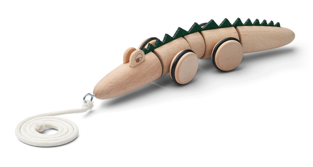 LIEWOOD - Sidsel le jouet Crocodile à tirer en Bois