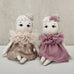 Poupée de chiffon Fleur et ses deux tenues