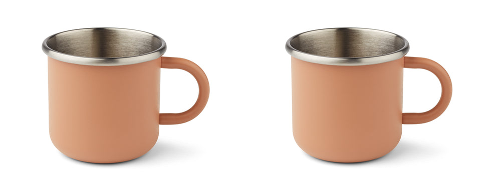 LIEWOOD - Tommy les 2 tasses en acier Tuscany Rose