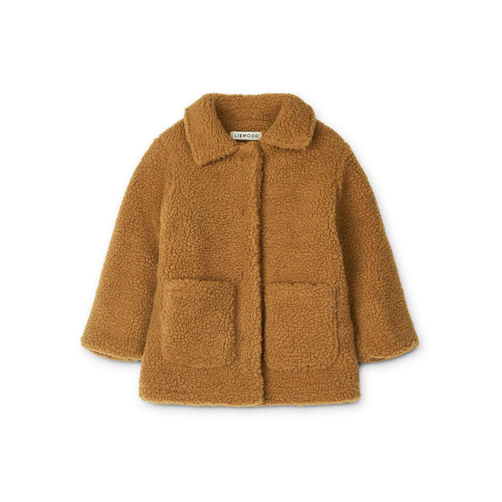 LIEWOOD - Arna le Manteau en tissu peluche Golden Caramel