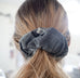 Norah's Shop - Chouchou en Tartan Ecossais noir & blanc