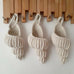 Coquillage long en Crochet écru