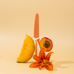 KiddiKutter - Couteau pour enfant en acier inoxydable Papaya