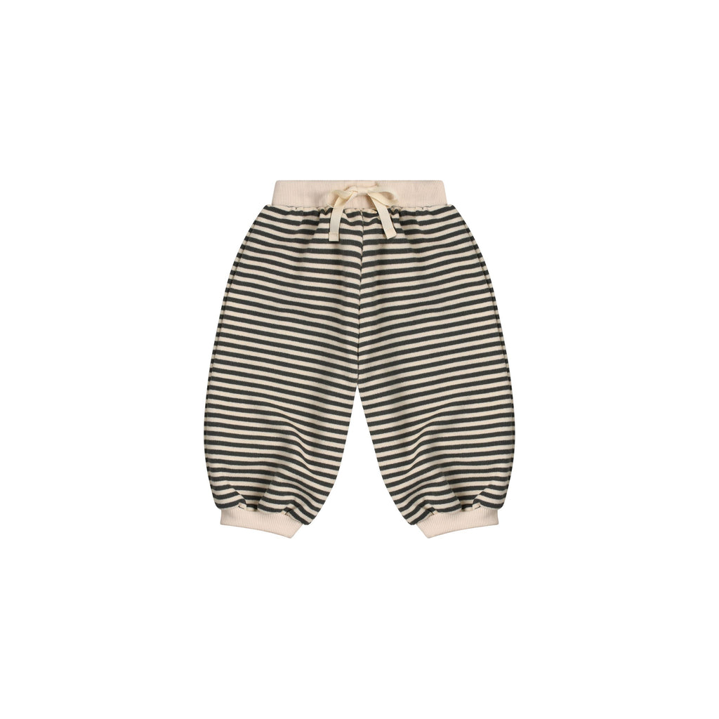 ORGANIC ZOO - Pantalon de jogging rayé Stripes écru & noir