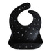 Bavoir à poche en silicone Noir Numbers