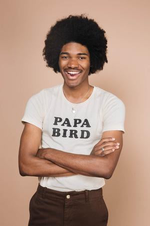 T-shirt homme PAPA BIRD écru