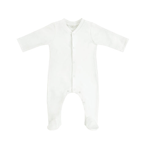 A BABY BRAND - Pyjama bébé blanc naturel