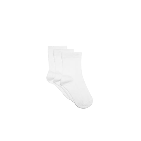 A BABY BRAND - Pack de 3 paires de Chaussettes Blanches