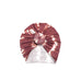 Sweet Peas - Bonnet Turban rose tie & dye avec nœud
