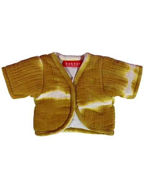 Veste molleton "Sacha" moutarde pour poupée et poupon Gordi
