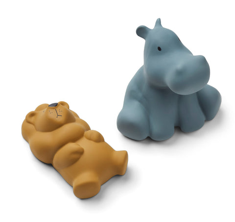LIEWOOD - Vikky le pack de 2 jouets de bain Safari whale Blue mix